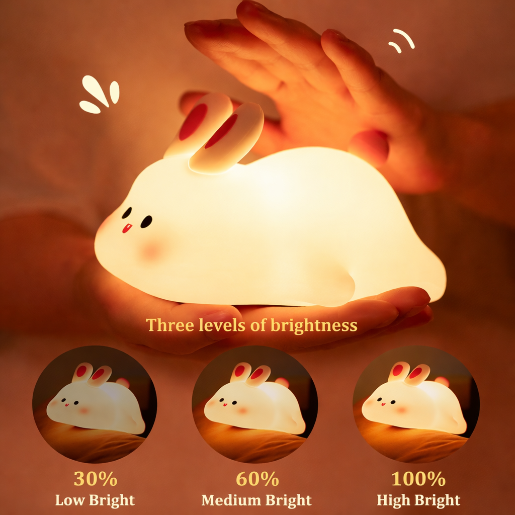 Bunny Glow Rechargeable Night Light for Loved Ones
